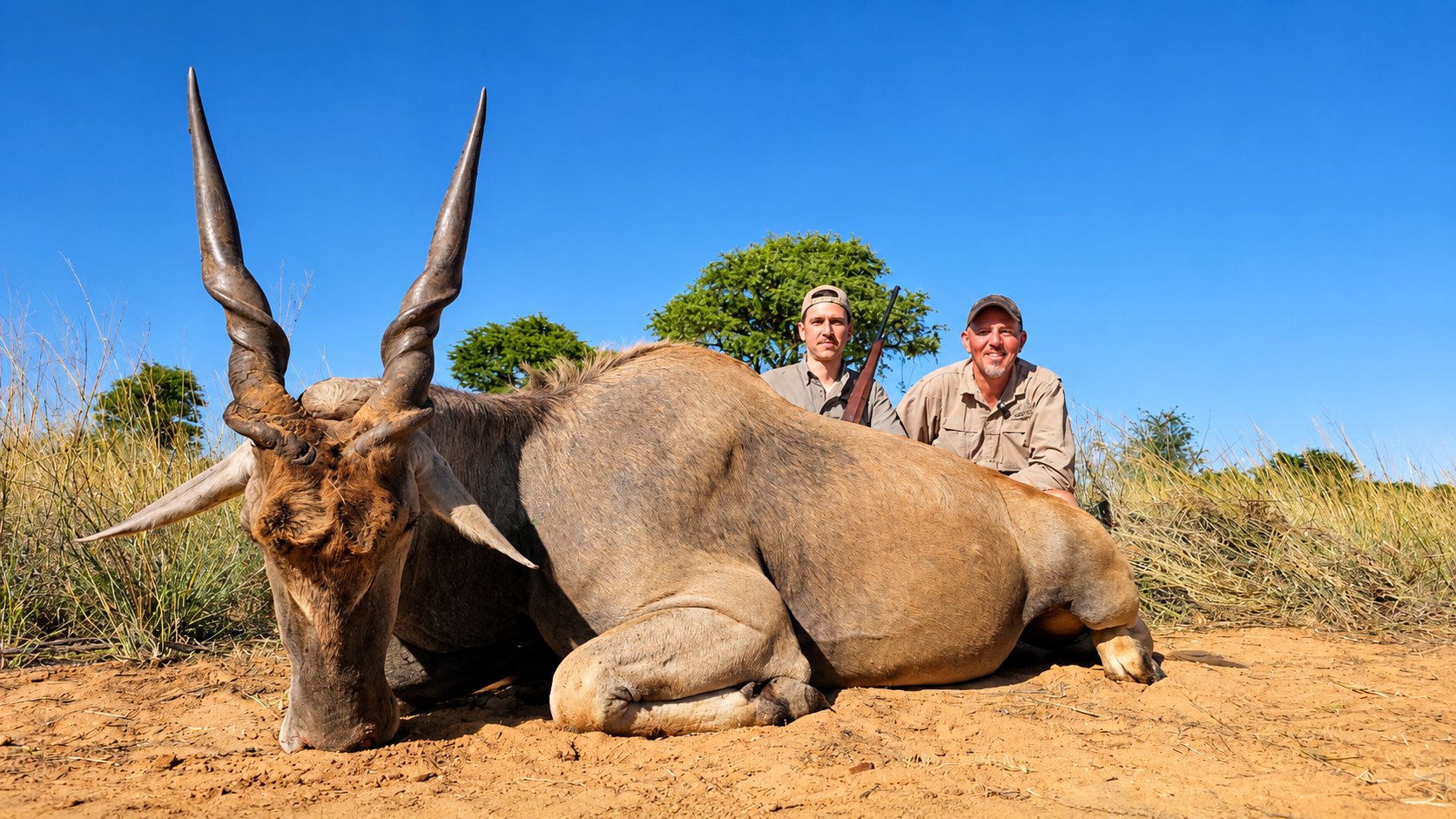 Eland trophy hunt with the hunting team