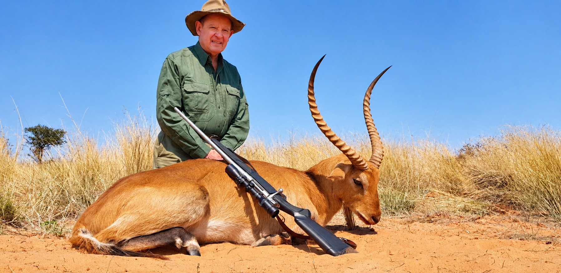 Red lechwe trophy hunt