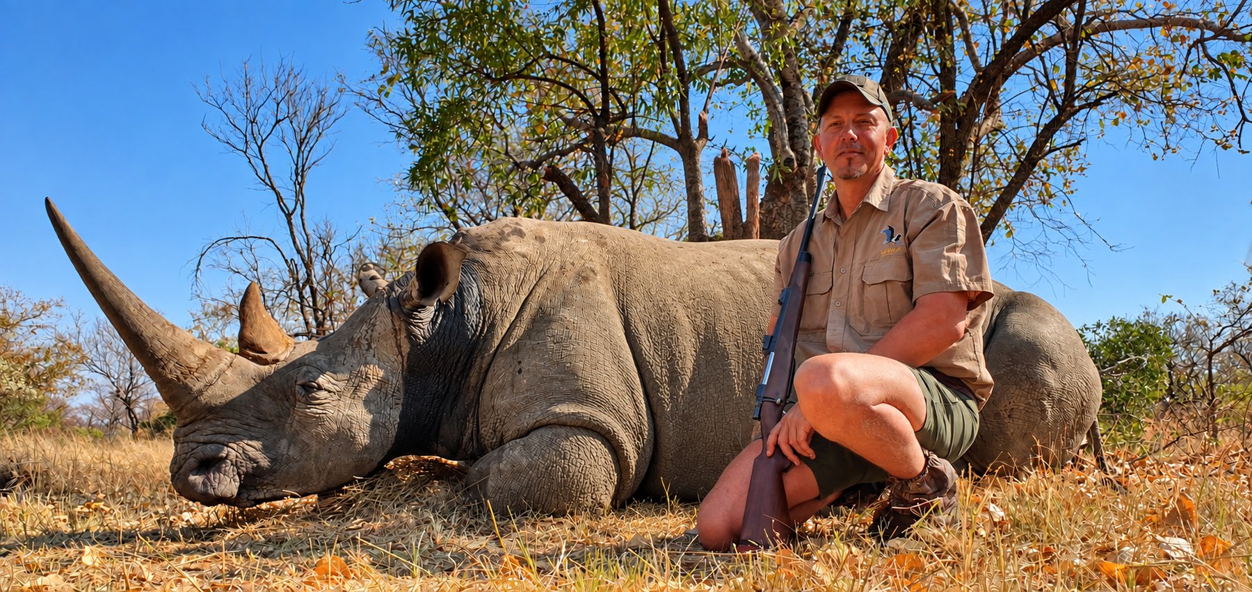 White rhino trophy hunt